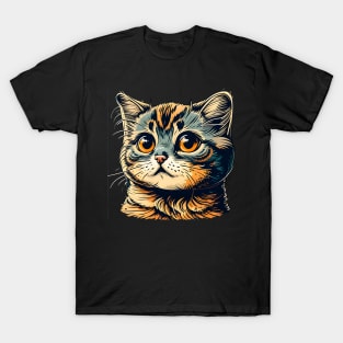 Sad Cat Face Lover - Love Cats T-Shirt